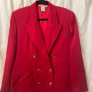 Red Suit Jacket with Gold Buttons
